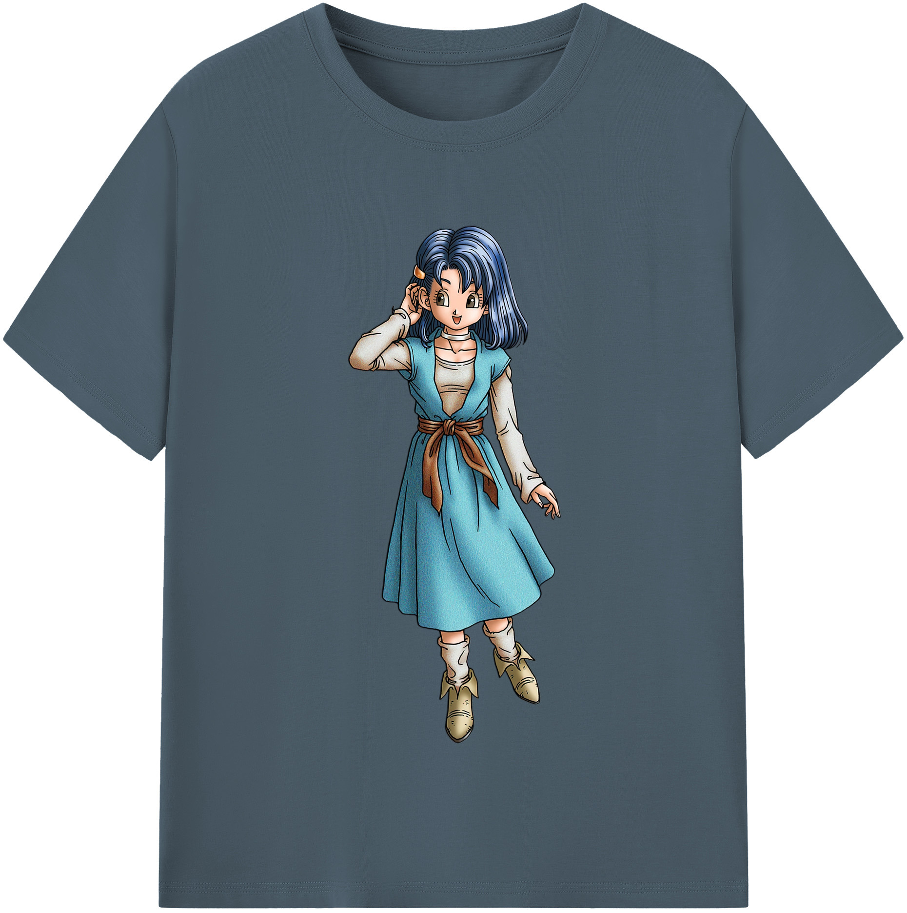 （画像用） ドラゴンクエスト Doragon Kuesuto Dragon Quest 綿100％半袖Tシャツ（フロントプリント）